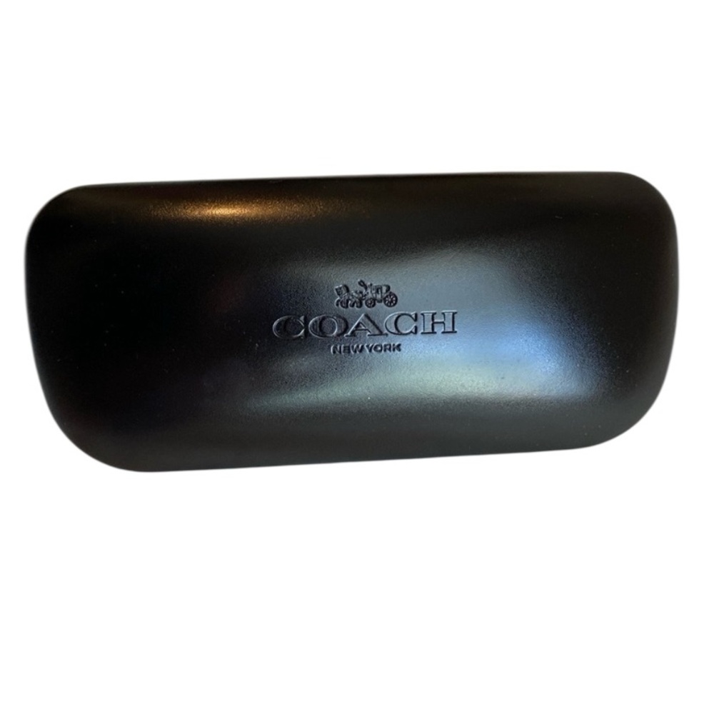 Coach Eyeglass/Sunglass Hardshell Clam Case. EUC. Black W/ Black Interior.